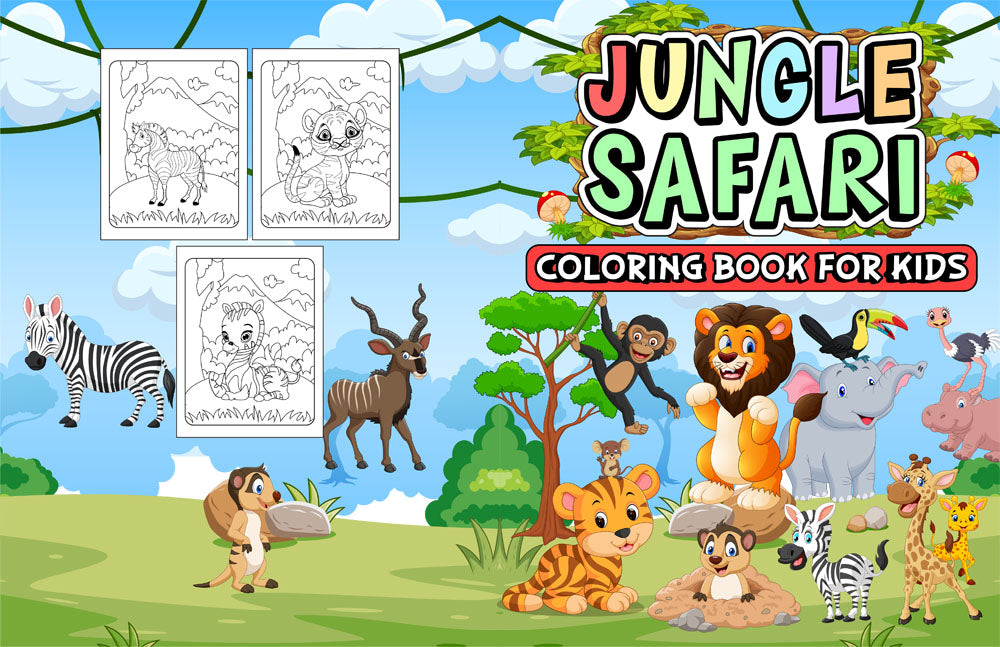Jungle Safari Colouring Book – CoolGuPPy