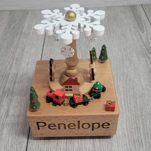 Personalised Music Box - White Christmas Tree