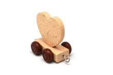 Wooden Train Cute Heart