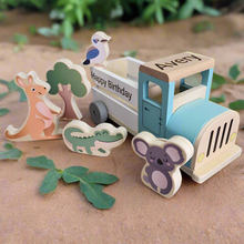Personalised Wooden Aussie Animal Farm Truck
