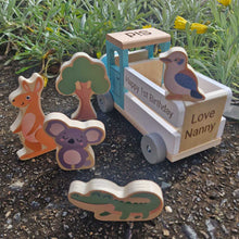 Personalised Wooden Aussie Animal Farm Truck