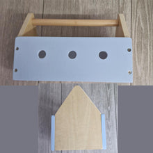 Personalised Wooden Toolbox - Baby Blue