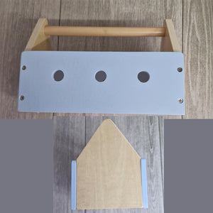 Personalised Wooden Toolbox - Baby Blue