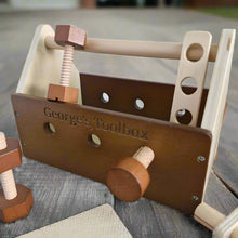 Personalised Wooden Toolbox - Retro Wood