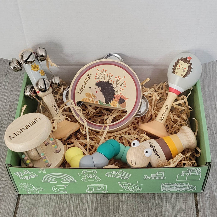 Personalised Wooden Echidna Super FUN Gift Pack