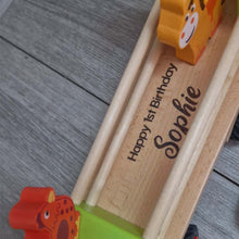 Personalised Wooden Big Farm Truck with Animals