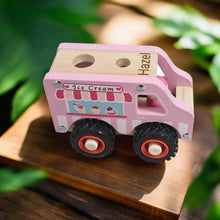 Personalised Wooden Ice Cream Truck with Driver