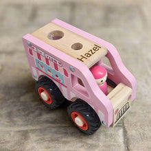 Personalised Wooden Ice Cream Truck with Driver