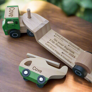 Personalised Low Loader and Helicopter
