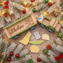 Personalised Wooden Aussie Safari Truck with Aussie Animals