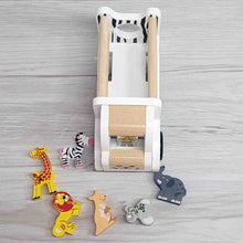 Personalised Wooden Pull Back Safari Truck with Animals