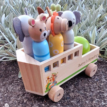 Personalised Wooden Australian Zoo Bowling Truck