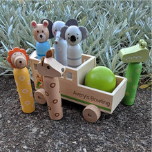 Personalised Wooden Australian Zoo Bowling Truck