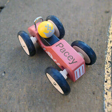 Personalised Retro Racing Car - Red
