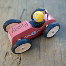 Personalised Retro Racing Car - Red