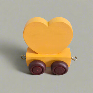 Wooden Coloured Heart Sunset
