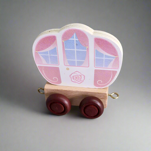Wooden Coloured Princess Carriage