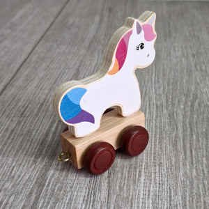 Wooden Coloured Front Unicorn