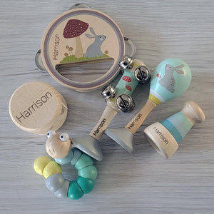 Personalised Wooden Rabbit Super FUN Gift Pack