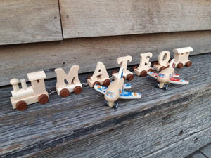 Personalised Wooden Name Train