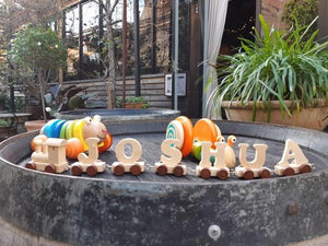 Personalised Wooden Name Train