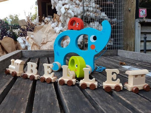 Personalised Wooden Name Train