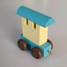 Wooden Coloured Train - Caboose