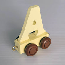 Wooden Coloured Train Letter A