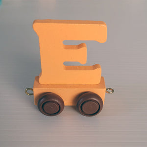 Wooden Coloured Letter E