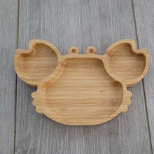 Personalised Crab Bamboo Plate & Spoon - ORANGE