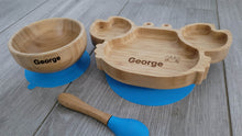 Personalised Crab Bamboo Dinnerware set - BLUE