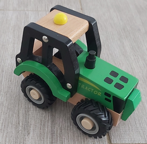 Personalised Wooden Green Tractor