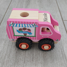 Personalised Wooden Ice Cream Truck with Driver