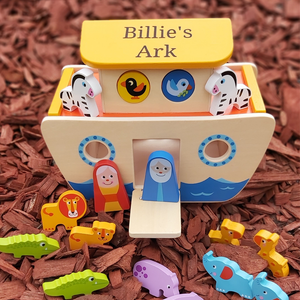 Personalised Noah's Ark Wooden Playset