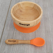 Personalised Crab Bamboo Dinnerware set - ORANGE