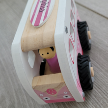 Personalised Wooden Pink Kombi