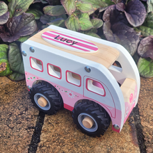 Personalised Wooden Pink Kombi