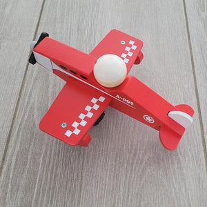 Personalised Wooden Red Plane
