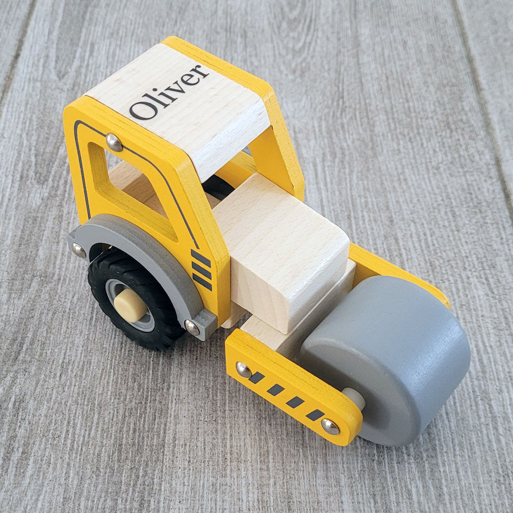 Personalised Wooden Road Roller