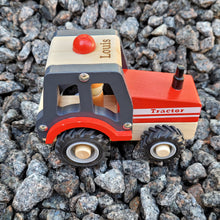 Personalised Wooden Red Tractor