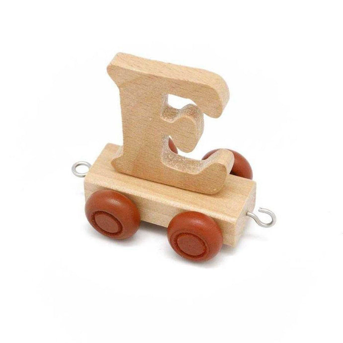 Wooden Train Letter E