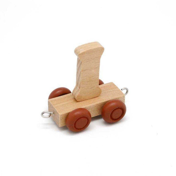 Wooden Train Letter I