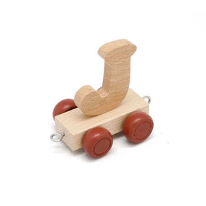 Wooden Train Letter J