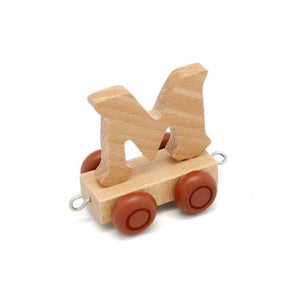 Wooden Train Letter M