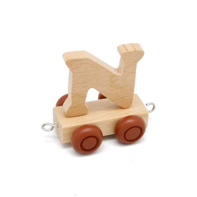 Wooden Train Letter N