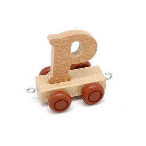 Wooden Train Letter P
