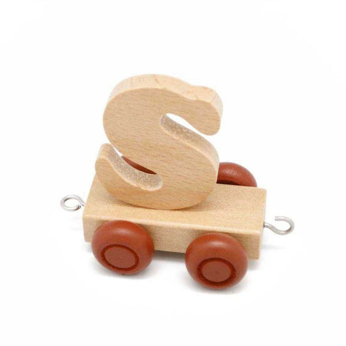 Wooden Train Letter S