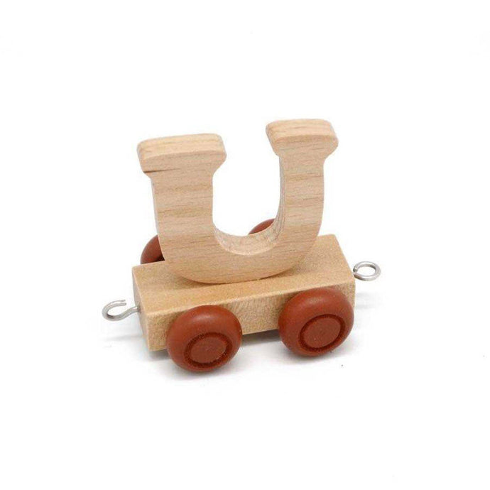 Wooden Train Letter U