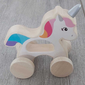 Personalised Wooden Unicorn Car