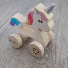 Personalised Wooden Unicorn Car